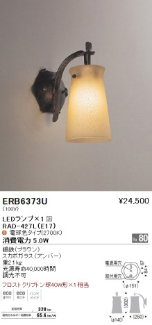 ƣ ENDO LED ֥饱å ERB6373U ᥤ̿