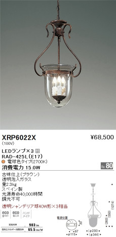 ƣ ENDO LED ڥ ǥꥢ XRP6022X ᥤ̿