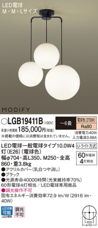 Panasonic LED ǥꥢ LGB19411B ᥤ̿