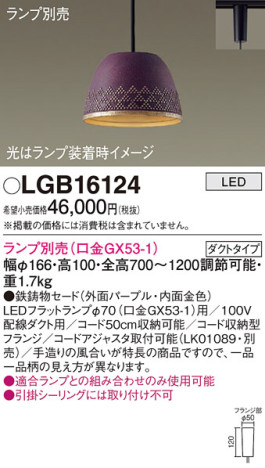 Panasonic ڥ LGB16124 ᥤ̿