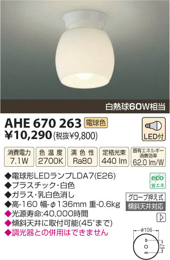 コイズミ照明 KOIZUMI LEDシーリング AHE670263 | 商品紹介 | 照明器具