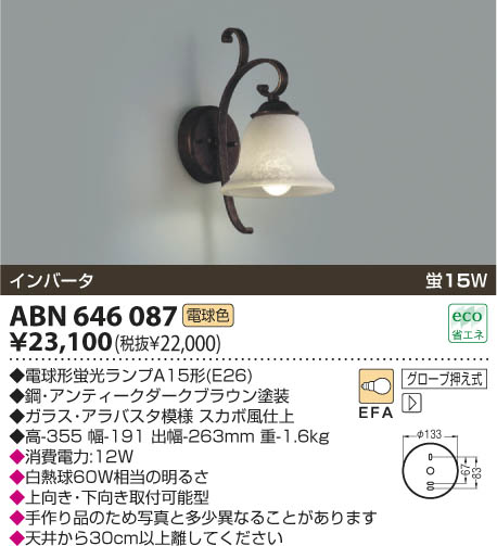KOIZUMI 蛍光灯ブラケット ABN646087 | 商品紹介 | 照明器具の通信販売 ...