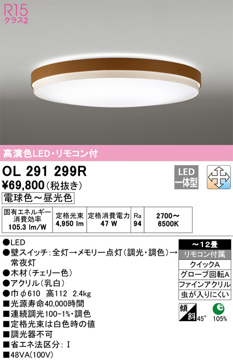 ODELIC オーデリック シーリングライト OL291299R | 商品紹介 | 照明