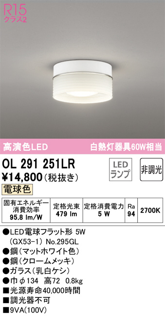 ODELIC オーデリック 小型シーリングライト OL291251LR | 商品紹介