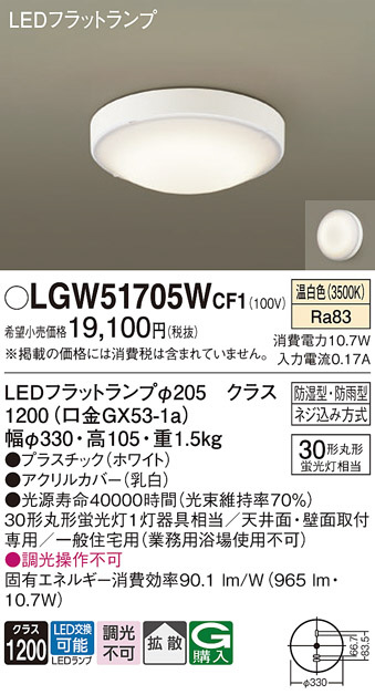 Panasonic エクステリアライト LGW51705WCF1 | 商品紹介 | 照明器具の